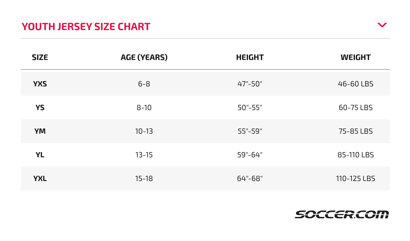 Ultimate Youth Soccer Jersey Size Chart: Find the Perfect Fit Fast