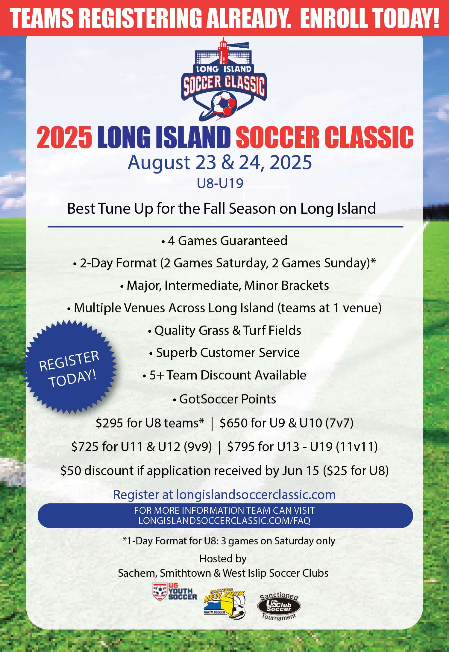 2024 Long Island Soccer Tournaments: Complete Guide to Dates, Venues & How to Register